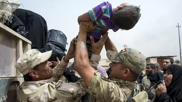 Habitantes de Mosul, en Irak, son 'escudos humanos' de EI. Foto: AFP
