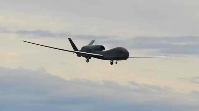 Dron estadounidense RQ-4 Global Hawk. Foto: AFP