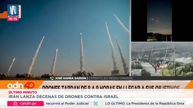 Irán lanzó decenas de drones contra Israel