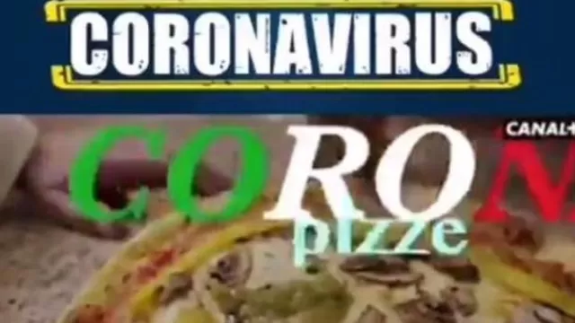 Italia se indignó por el video satírico de una televisión francesa dedicado a la "pizza corona". Foto: captura