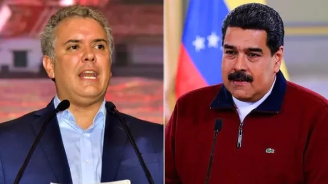 Iván Duque y Nicolás Maduro. Foto: Infobae