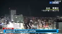 Japón activa alerta de tsunami tras sismo de magnitud 7,3 