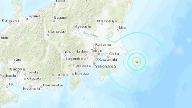 Japón: Terremoto de magnitud 6.2 sacude el país. Foto: USGS