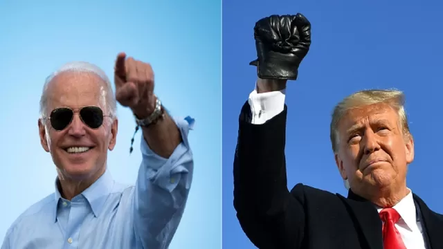 Joe Biden y Donald Trump. Foto: AFP