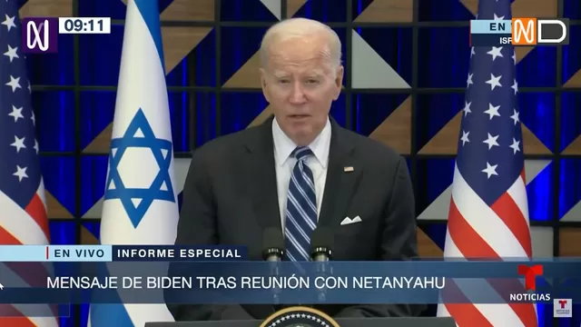 Joe Biden: “Hamás desató pura maldad en el mundo”