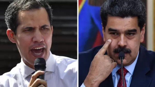 Juan Guaid&oacute; llama &quot;c&iacute;nico&quot; a Nicol&aacute;s Maduro por proponer elecciones parlamentarias adelantadas. Foto: AFP