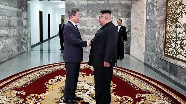 Kim Jong-Un y Moon Jae-In. Foto: AFP