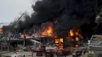 Líbano: Se registra gran incendio en el puerto de Beirut un mes después de la explosión