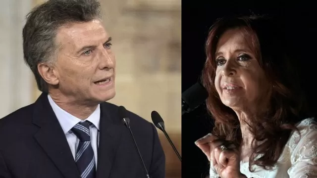 Mauricio Macri y Cristina Kirchner. (Vía: AFP)