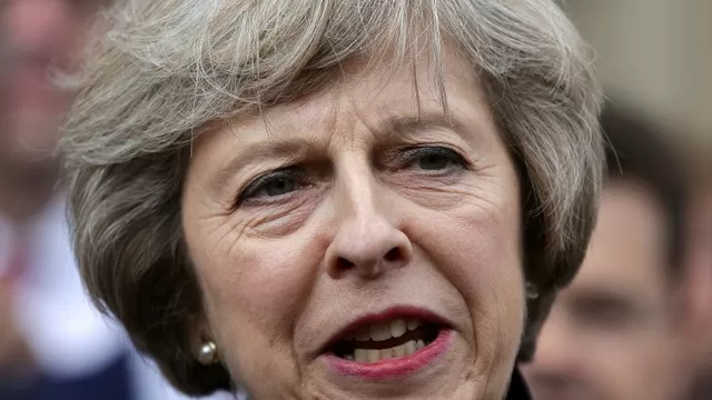 Theresa May, primera ministra británica. (Vía: AFP)