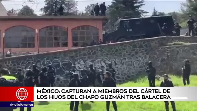 México: Capturan a miembros del cártel de los hijos del Chapo Guzmán tras balacera
