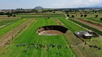 México: Enorme socavón apareció en el centro del país debido a una falla geológica