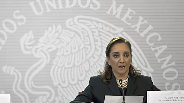 Ministra de Relaciones Exteriores de M&eacute;xico, Claudia Ruiz Massieu.