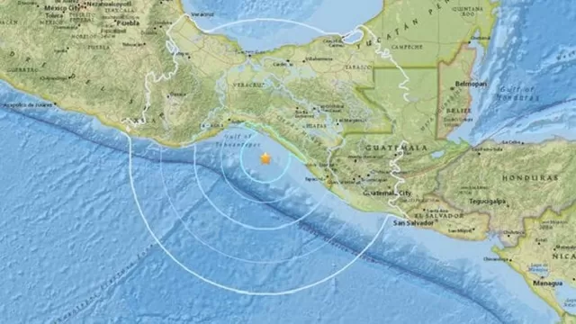El sismo se produjo en las costas del Pacífico mexicano. Foto: USGS