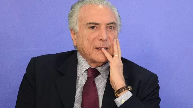 Presidente de Brasil Michel Temer es uno de los implicados. (Vía: AFP)