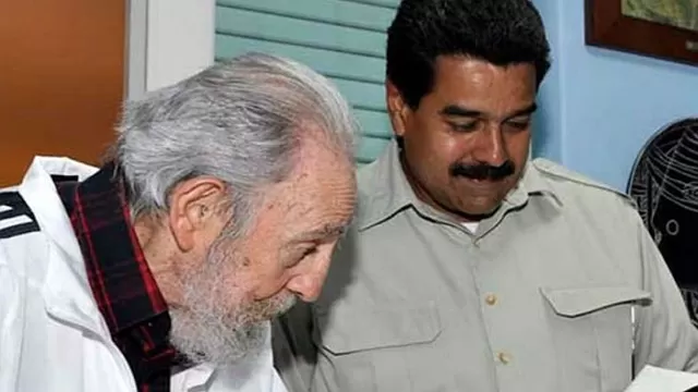 Nicolás Maduro y Fidel Castro