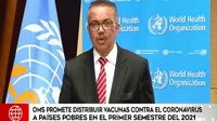 OMS: Países pobres recibirán primeras vacunas COVID-19 en primer trimestre del 2021