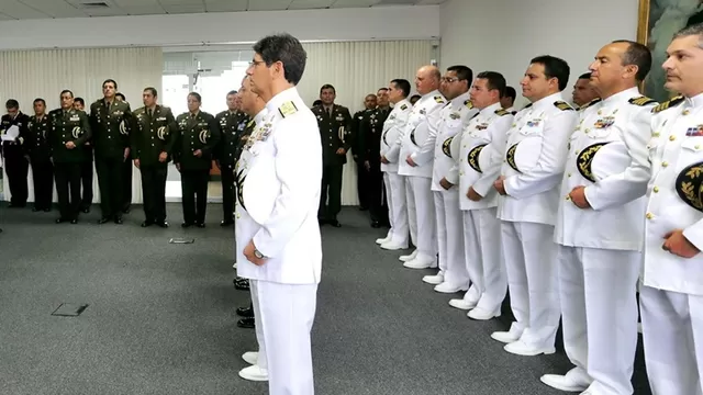 Despedida de agregados militares peruanos. Foto: Andina