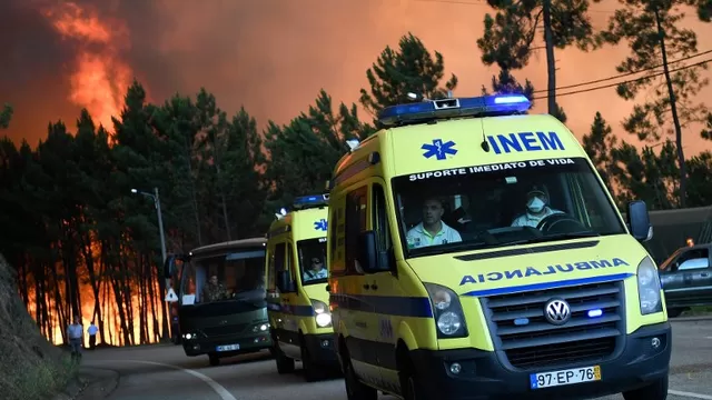 Incendio en Pedrógao Grande, Portugal. Foto: AFP