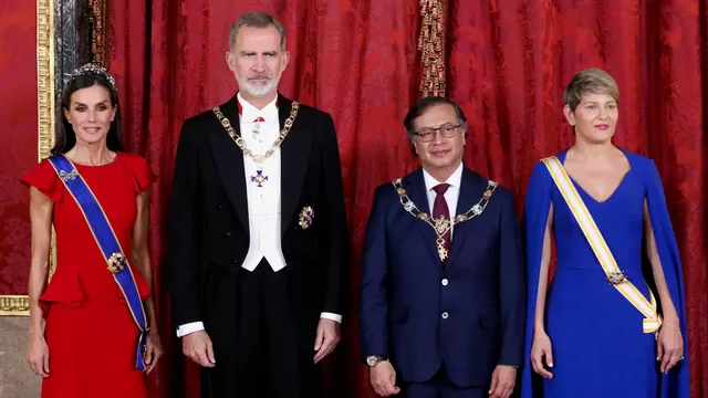Reyes de España recibieron al presidente de Colombia