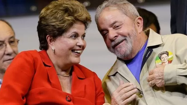 Dilma Rousseff y su antecesor Lula Da Silva. (Foto: Twitter)