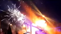 Rusia: Un incendio se registró en una tienda de fuegos artificiales