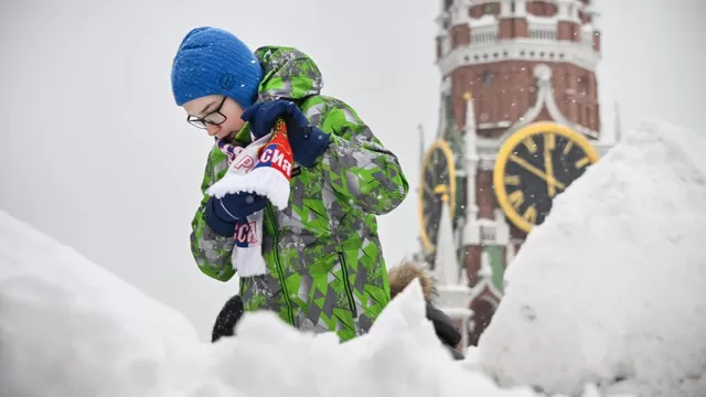 Rusia: Moscú vive la mayor nevada en casi 150 años