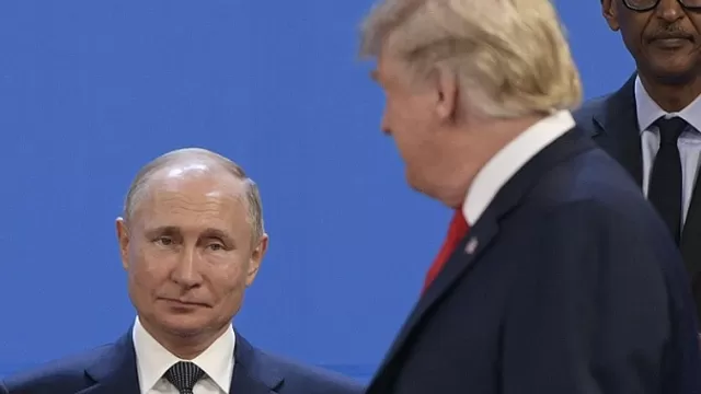 Vladimir Putin y Donald Trump. Foto: AFP referencial
