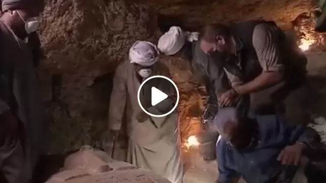 Sarcófago egipcio de miles de años fue abierto en transmisión de TV en vivo