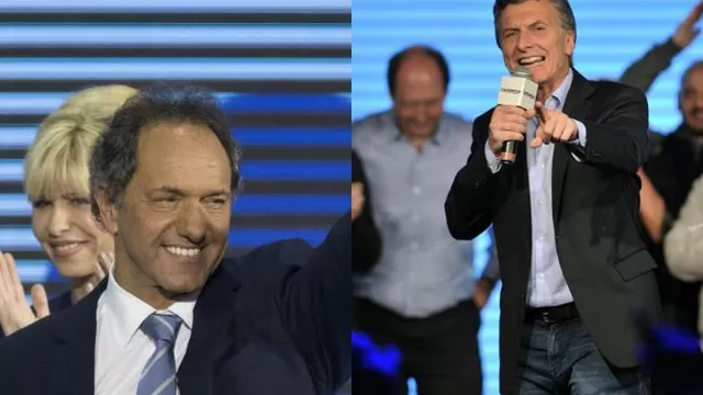 Scioli y Macri, dos destinos parecidos que se cruzan en la pelea por presidir Argentina
