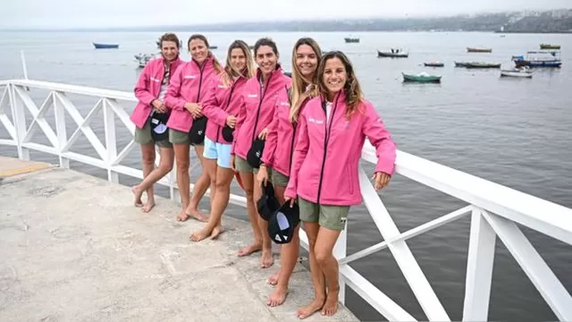 Seis mujeres reman 8.000 km desde Lima hasta la Polinesia francesa para unir Sudamérica. Fuente: AFP