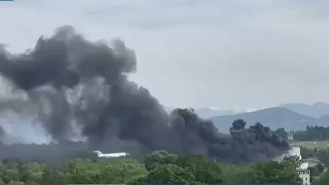 Suiza: incendio en inmediaciones del aeropuerto de Ginebra 