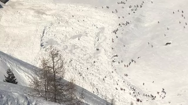 Suiza: varias personas sepultadas por avalancha en estación de esquí