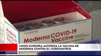 Unión Europea aprueba el uso de la vacuna de Moderna contra el COVID-19