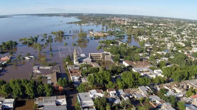 Inundaciones en Uruguay. (Vía: AFP)