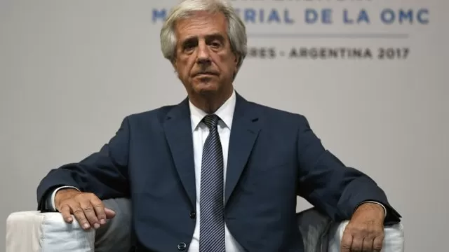 Uruguay: presidente Tabar&eacute; V&aacute;zquez revela tener un n&oacute;dulo pulmonar con &quot;proceso maligno&quot;. Foto: AFP