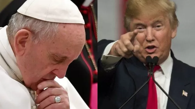 Papa Francisco y Donald Trump. (Vía: AFP)
