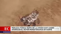 Vehículo Perseverance de la NASA aterrizó con éxito en Marte