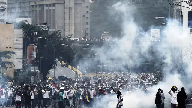 Venezolanos salieron a las calles para protestar contra el régimen. Foto: AFP