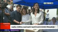 Venezuela: María Corina Machado ganó elecciones primarias