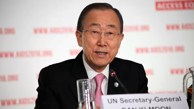 Secretario general de la ONU, Ban Ki - Moon. Foto: AFP