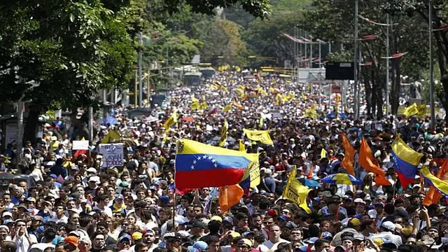 Protestas en Venezuela. Foto referencial: Difusión