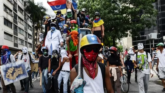 Continúan protestas contra Maduro en Caracas y toda Venezuela. Foto: AFP