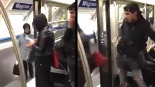 Broma cruel: joven empujó a una muchacha fuera del metro 