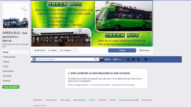 Empresa 'Green Bus' cerró su fanpage tras accidente. Captura: América Noticias