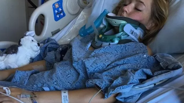 Ryleigh Payton internada en el hospital por sufrir coma etílico. (Vía: AFP)