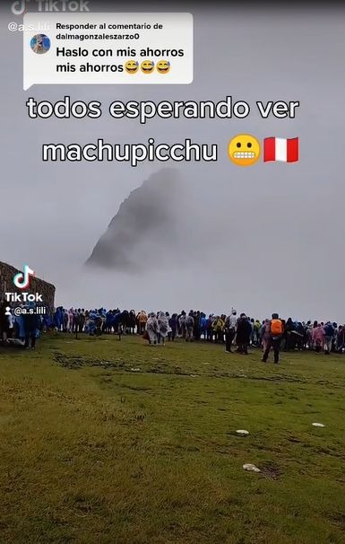 Joven gastó todos sus ahorros para ver Machu Picchu, pero mal clima se lo impidió 
