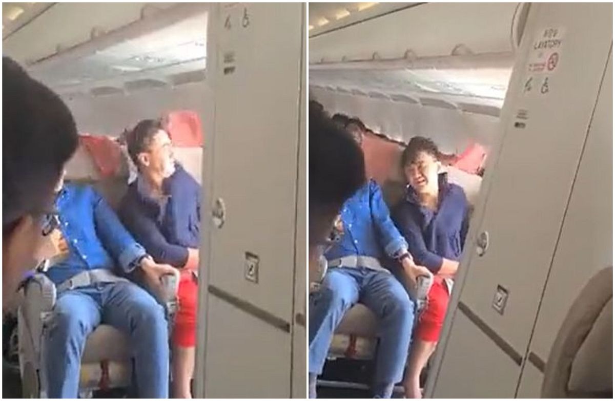 ¡Momentos de angustia! Hombre abrió puerta de avión en pleno vuelo