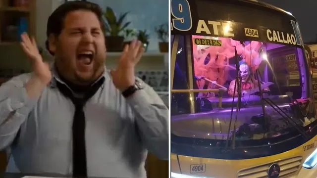¡Se lució! Conductor de transporte público decoró su unidad con temática de Halloween 