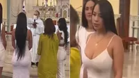 ¿Se pasó de sexy? Mujer genera indignación en redes sociales por sugerente vestido en el bautizo de su hijo